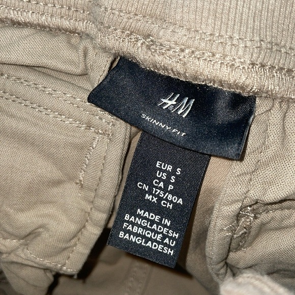 H&M cargo tactical pants tan pants size small skinny fit street wear workwear​ - Picture 6 of 6